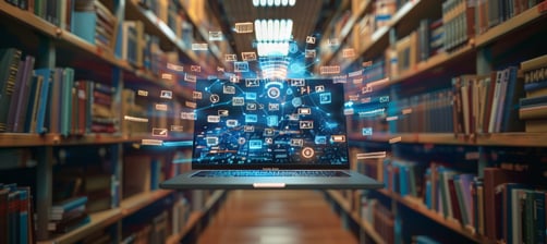 laptop-con-iconos-digitales-en-una-biblioteca-elearning-y-concepto-de-educacion-en-linea-con-espacio-de-copia